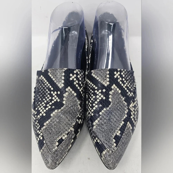 Marc Fisher ZURRI2 Point Toe Leather Snakeskin Print Loafers Size 8.5M - Picture 14 of 16
